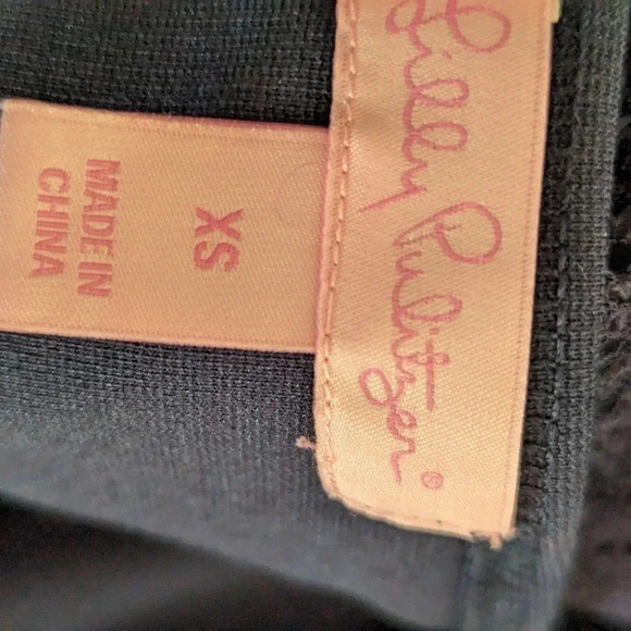 Lilly Pulitzer navy sleeveless lace top dress - Picture 6 of 8